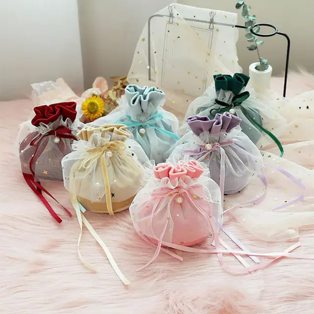 14Styles Drawstring Embroidered Jewelry Bag Retro Necklace Bracelet Bead  Packaging Pouch Christmas Wedding Present Container _ - AliExpress Mobile