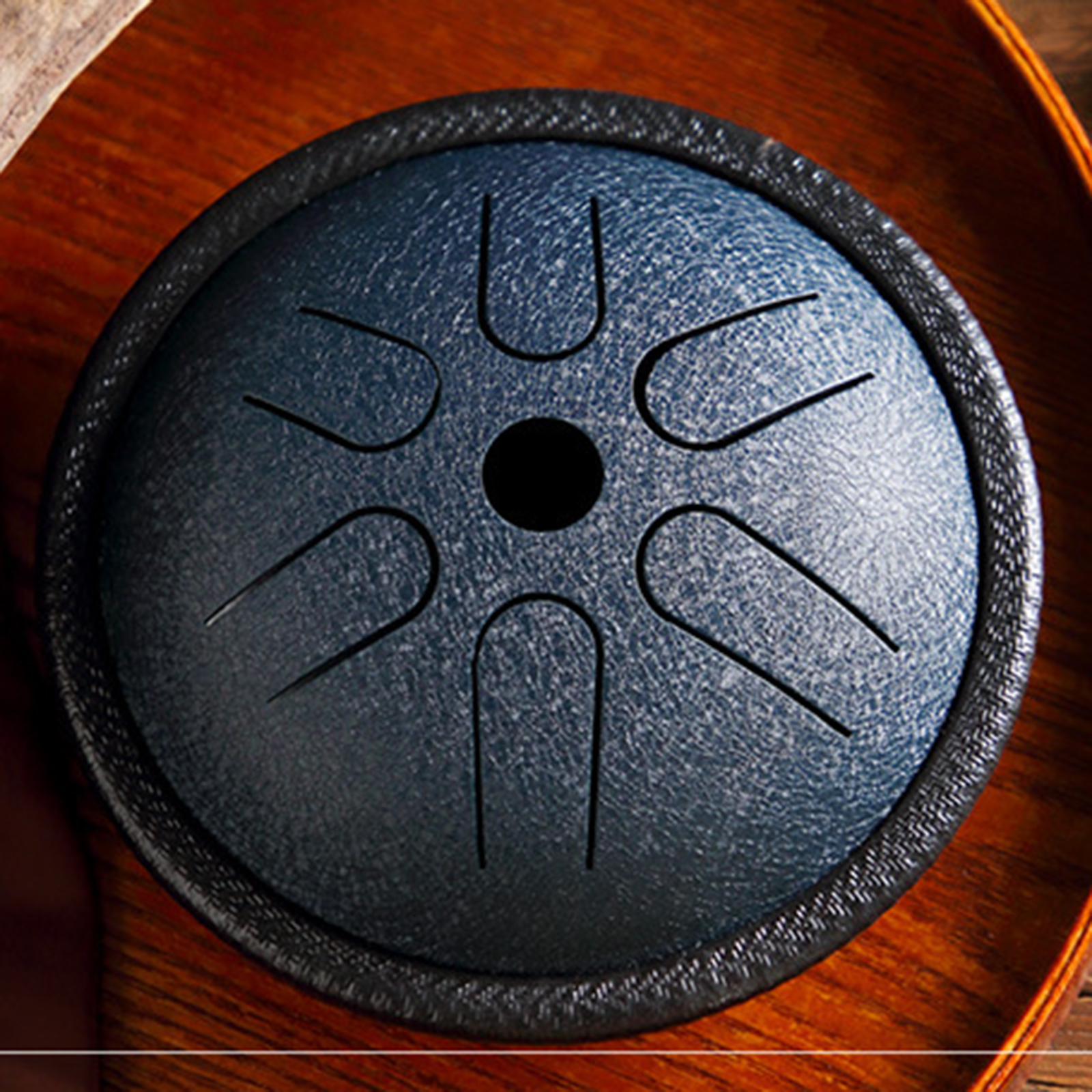 Mini Ethereal Drum Kits, 6 Notes 5.5 Inches Handpan Drumming Percussion Instrument with Carry Bag Musical Book Drumsticks Decor