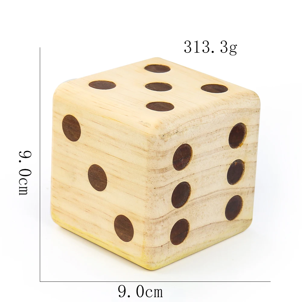 10x Funny Wooden Cubes Square Game Dice Board Games Bar Party Toy Supply C6J6 