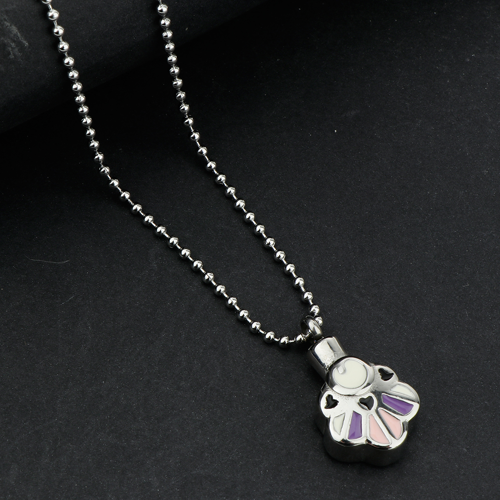 Cremation Jewelry Star Heart Urn Pendant Necklace Memorial Jewelry - Style 8