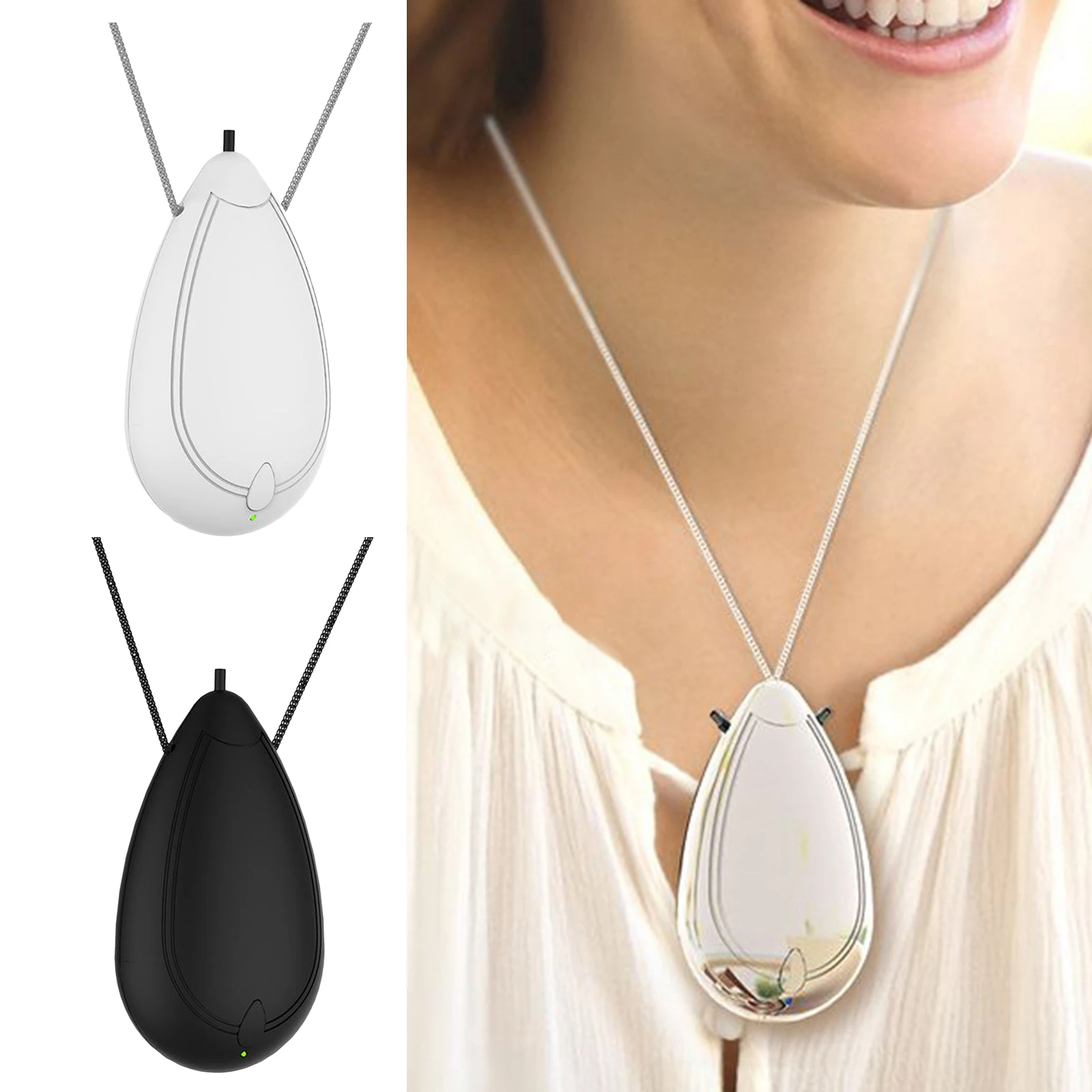 USB Mini Air Purifier Necklace Personals Wearable Negative Ion AIR