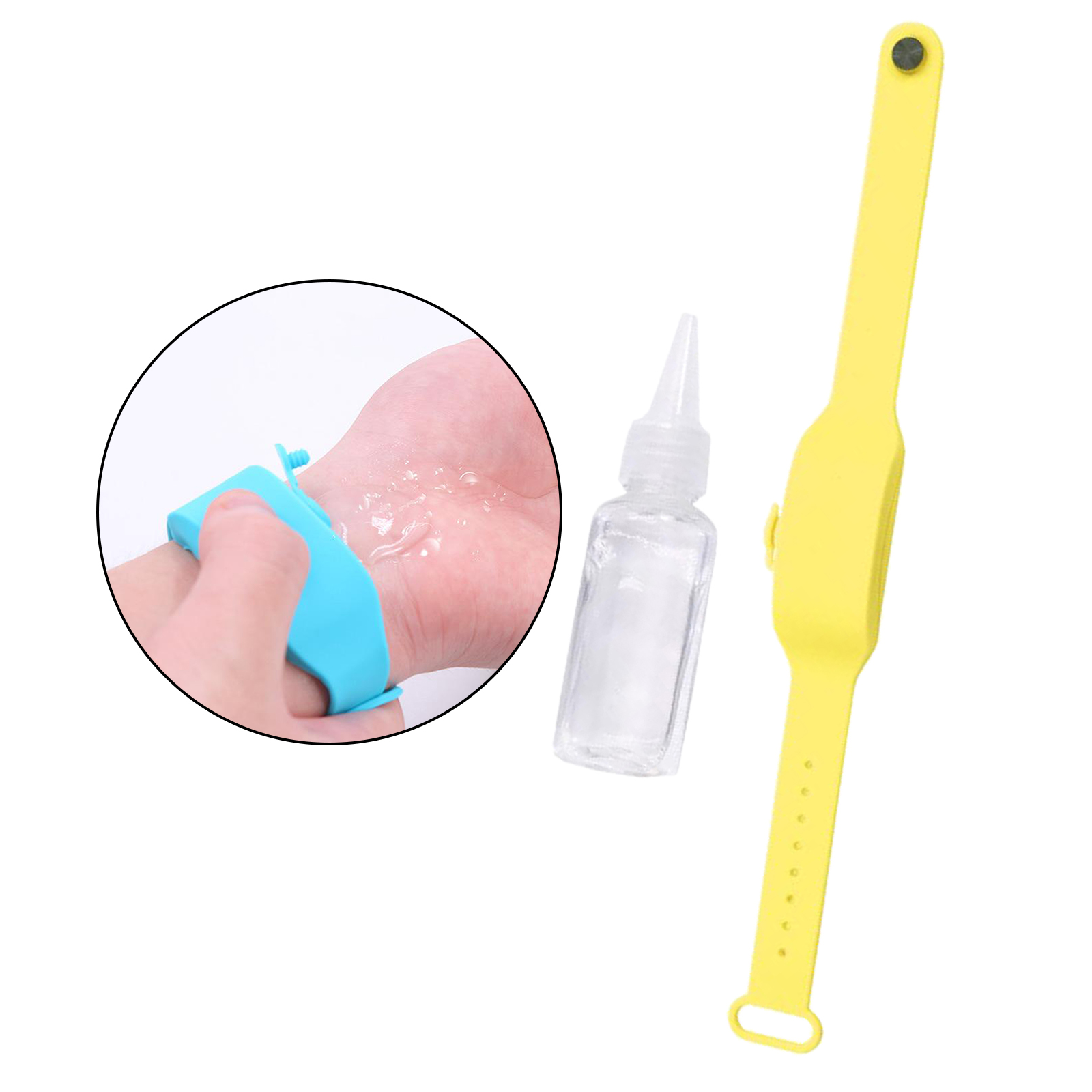 Portable Silicone Soap Bracelet Wristband Hand Sanitizer Disinfectant Dispenser Band Watch Squeeze Bottles Wash