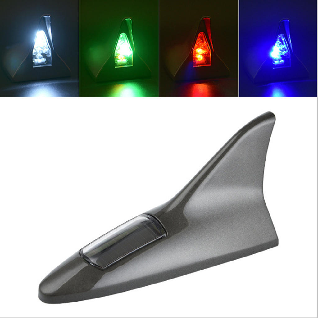 Shark Fin Warning Light 4 Colorf Decoration Roof Antennas Fit for Car