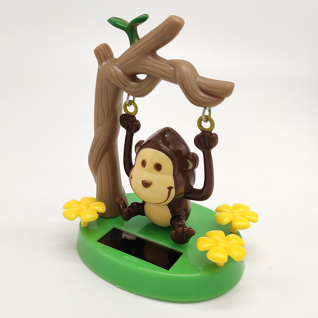 Solar Dancing Toy Monkey Solar Powered Dancing Dolls Swinging Animated Bobble