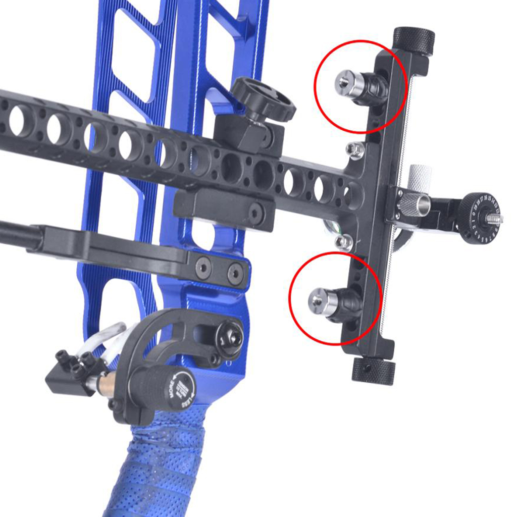 2pcs Archery Bow Sight Stabilizer Dampener Adjustable Lens Retainer