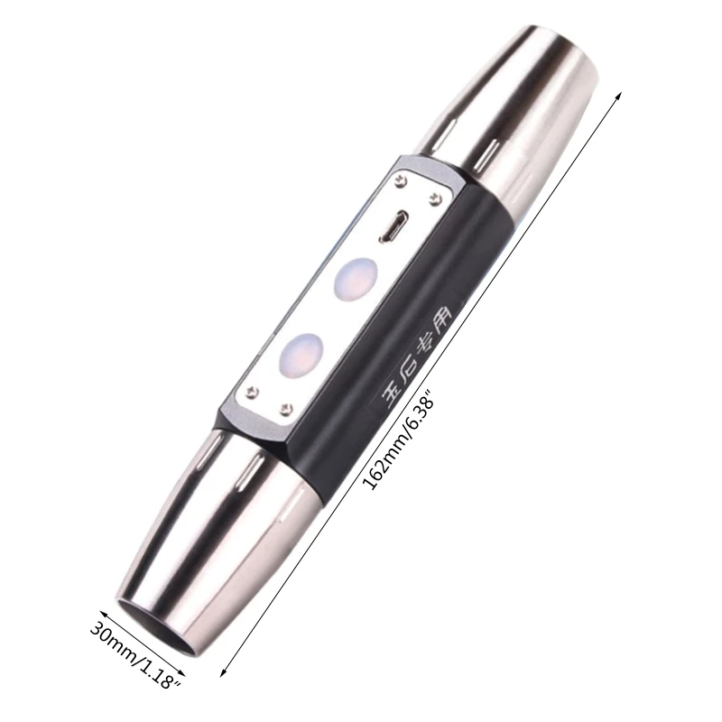 365nm 4 LED Light Source 500LM Flashlight lamp Pen for Jade Identification 