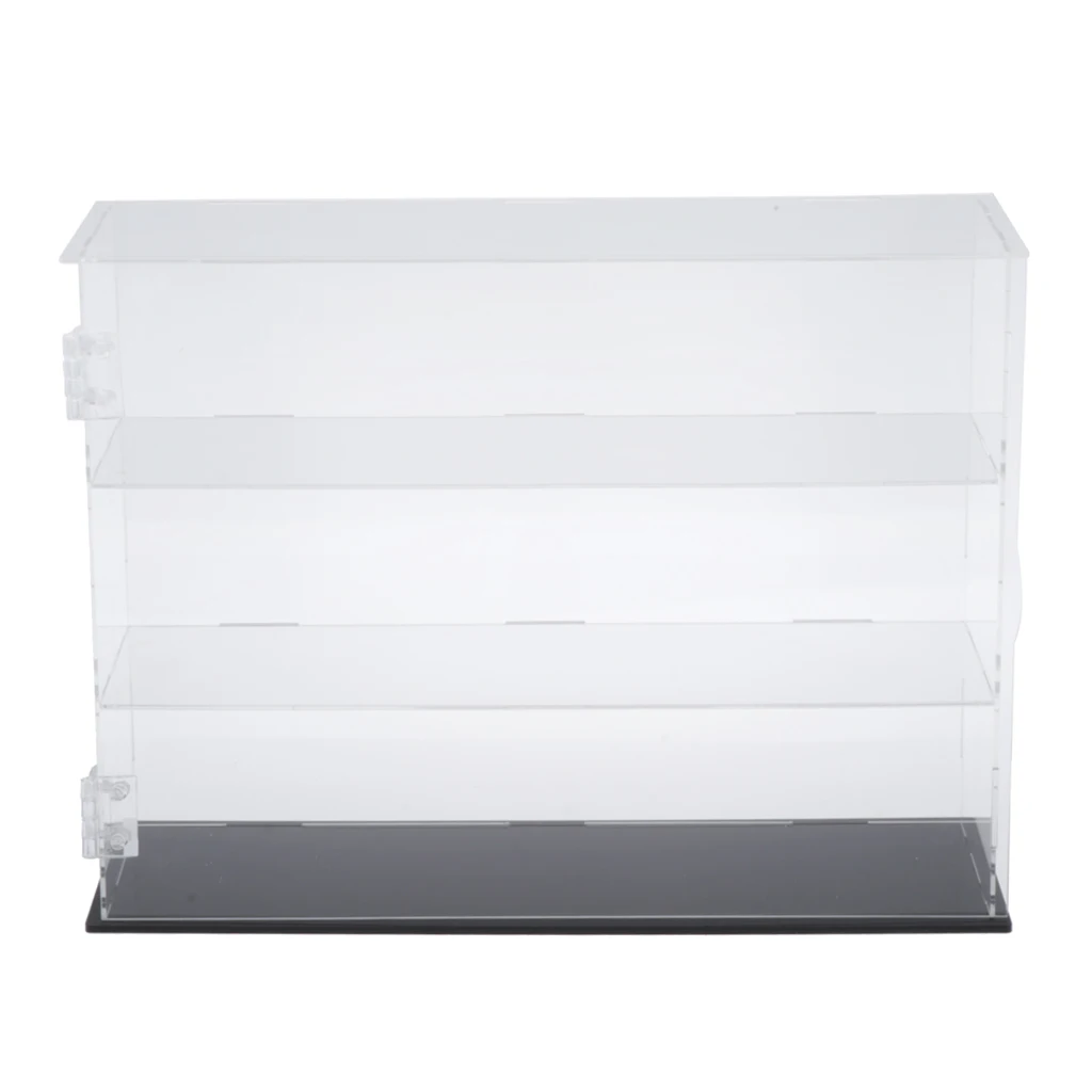 3-layer Acrylic Display Showcase Standing Desk Dustproof Frosted Texture Storage Protective Box Container Figures Protect Tools