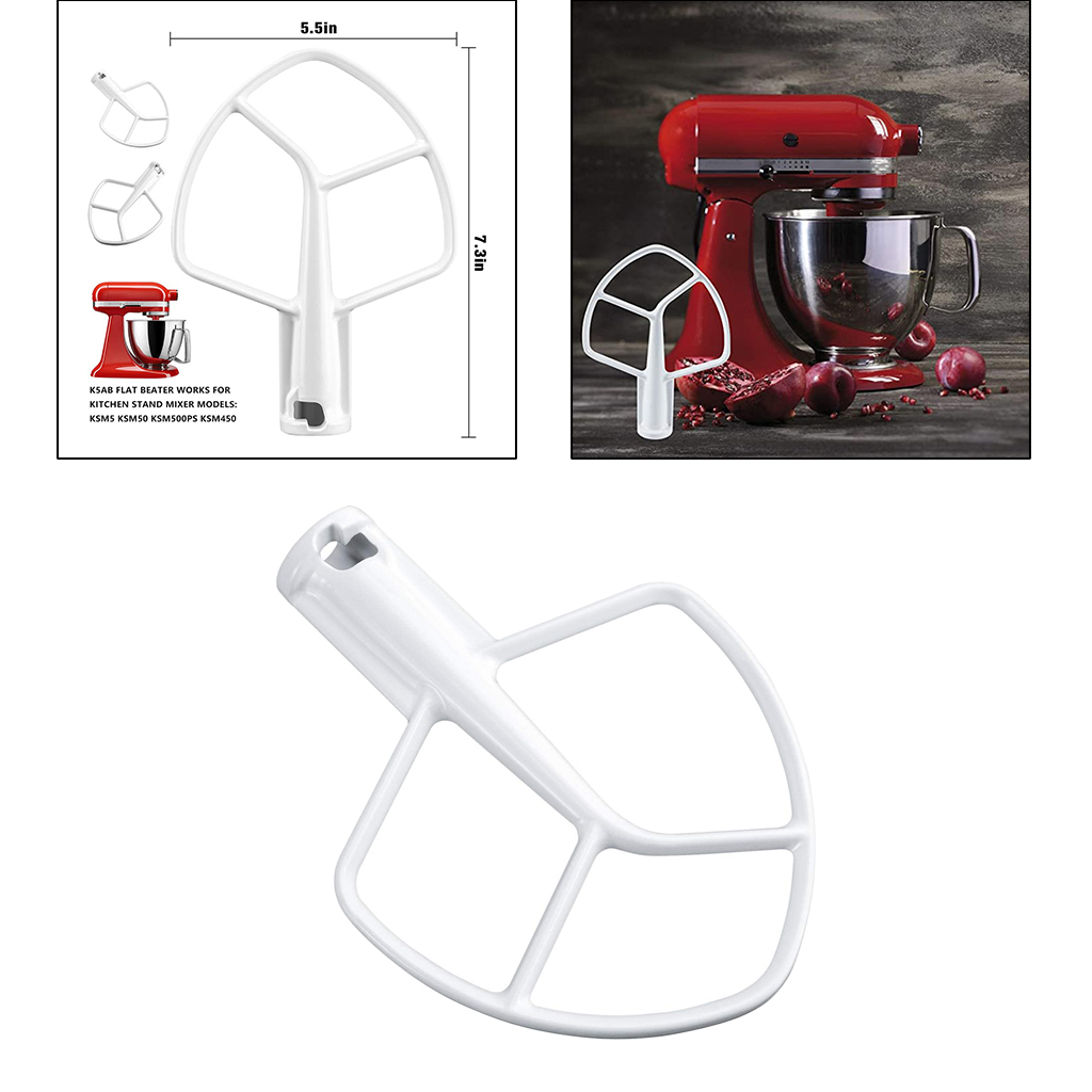 K45B K5AB Coated Flat Beater Paddle PS987906 for 4.5-5 Quart Tilt-Head Stand Mixer KSM90 KSM103