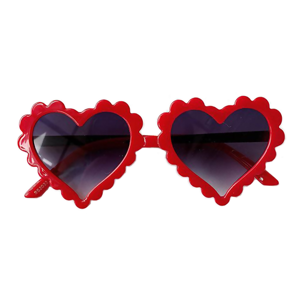 Plastic Sunglasses Heart Shaped Eyeglasses Eyeware Sun Glasses for Kids 3-6 Years Old