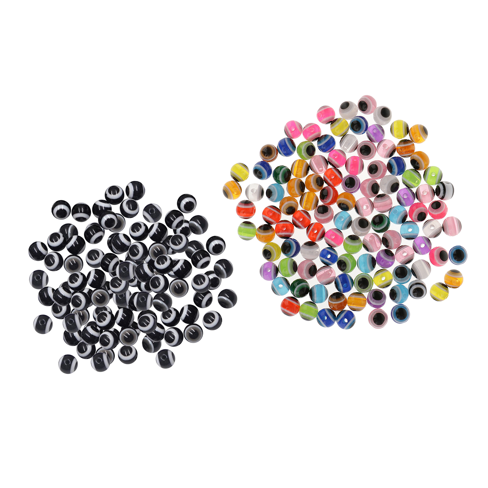 100x Fishing Bead Bait Eggs Kits Floating Ball Stopper Resin Glow Round Luminous for Saltwater Freshwater Salmon Trout