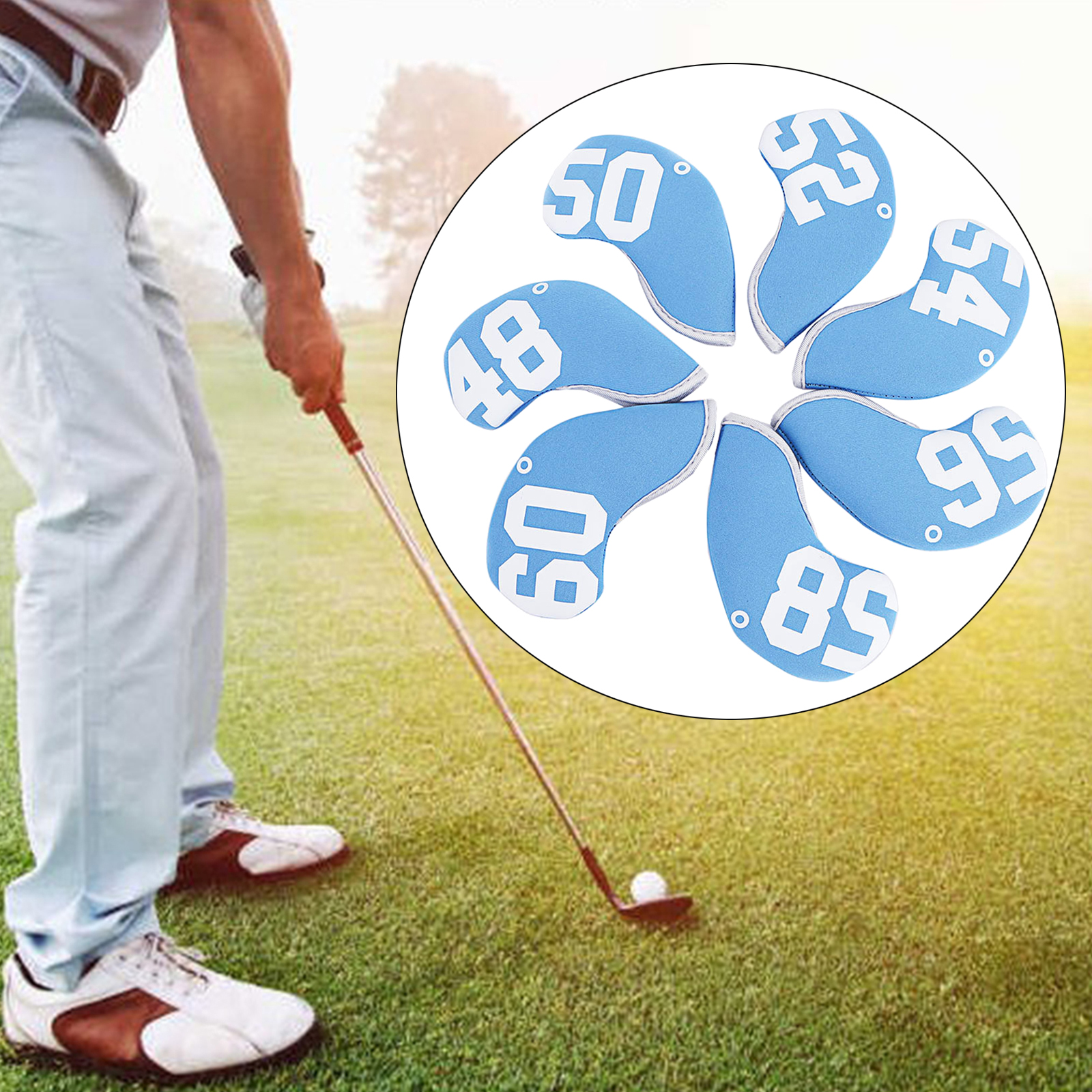 10Pcs Number Golf Iron Head Covers Iron Headovers Wedges Covers Golf fan supplies 48° 52° 56° 60°