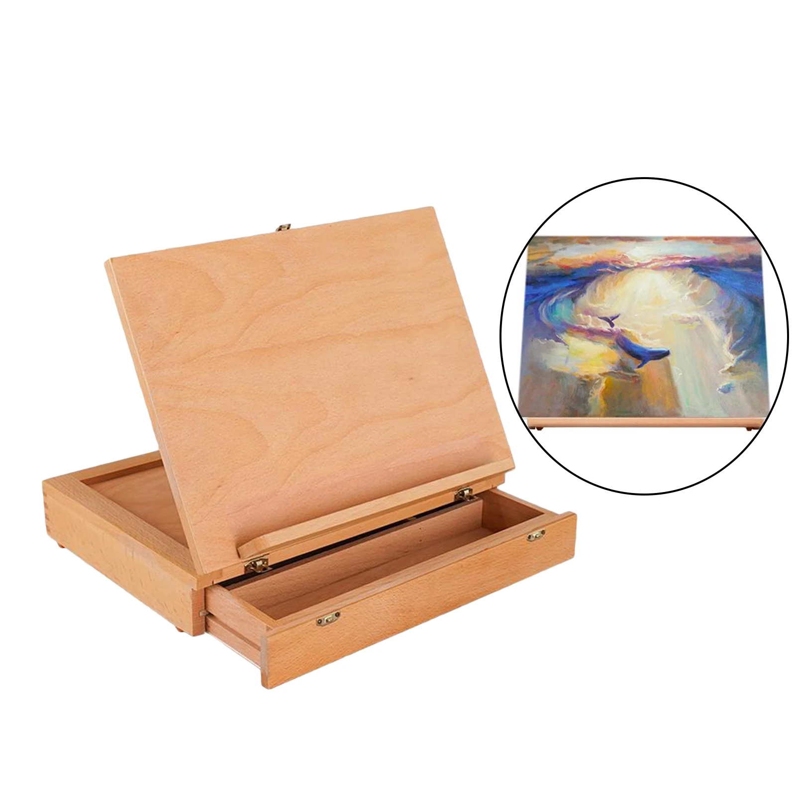 Wooden Easel for Painting Sketch Easel Drawing Table Box Oil Paint Laptop Painting Board Easels Art Supplies For Artist Children