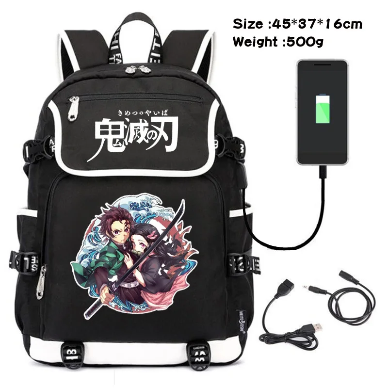 Demon Slayer Anime Cute Backpack - Student School Backpack | Anime Backpacks