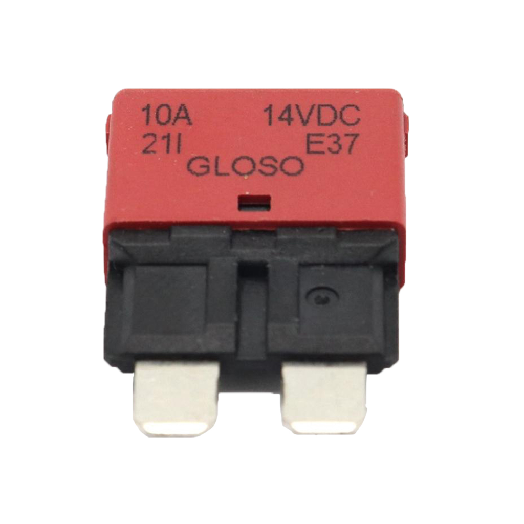 10A Blade Fuse Circuit Breaker 12V 24V Automatic Reset Marine  Low Profile Quick