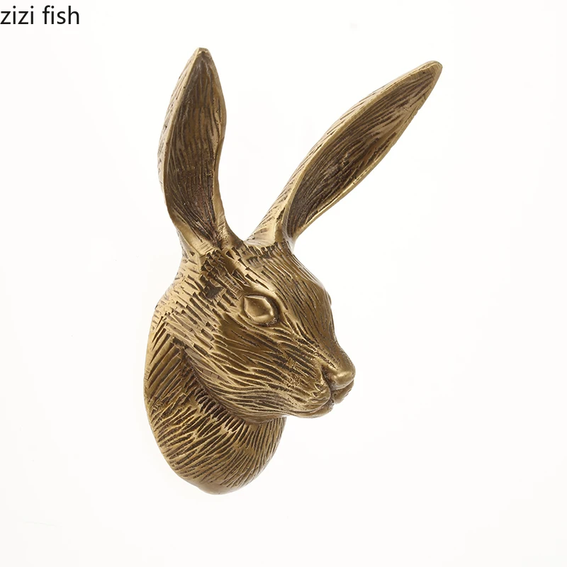 Vintage Bunny Rabbit Ears Hare Coat Hook Hooks Wall Mounted Door Hook Hanger for 