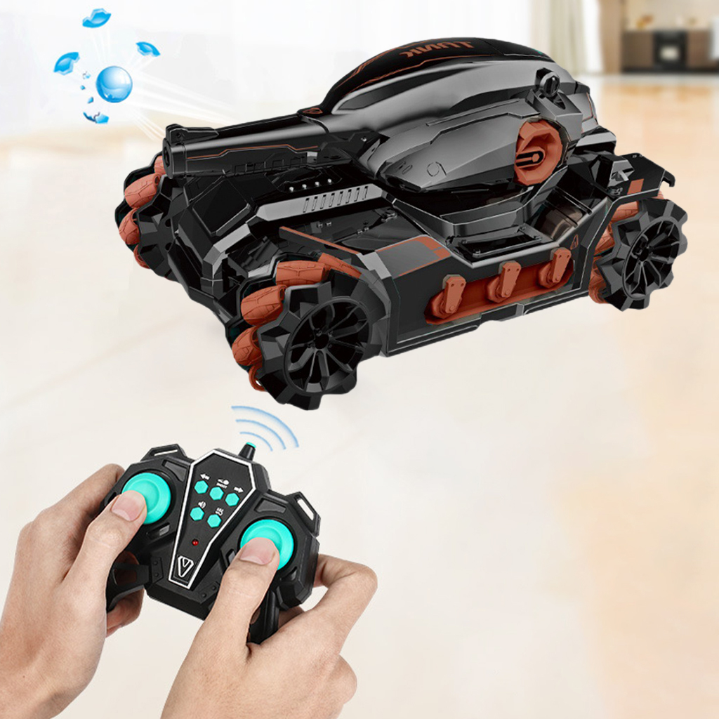 2.4Ghz Water Bomb RC Tank Toy Car Gesture Induction with Light Sound Stunt Off-Road 4WD Toy Grade for Boys Gifts