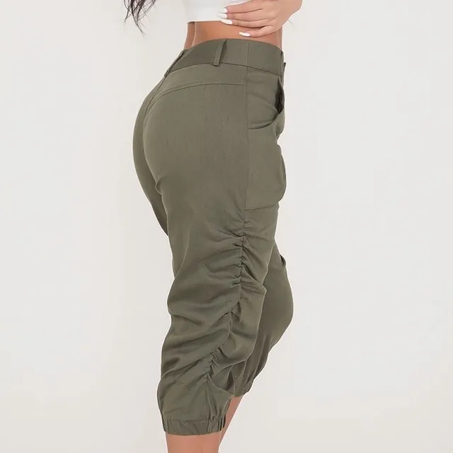 Women's Relaxed-fit Cargo Capri Pant Paper Bag High Waist Pencil Cropped  Pant Slim Fit Casual Trouser Long Pants With Pockets - Pants & Capris -  AliExpress