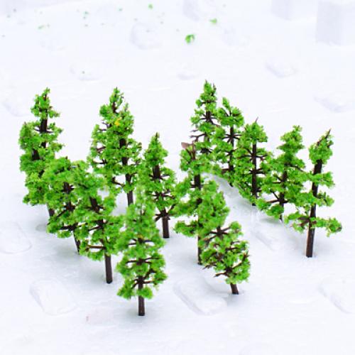 100 Packs DIY 1:160-1:220 Miniature Fir Tree Models Set for Park Landscape