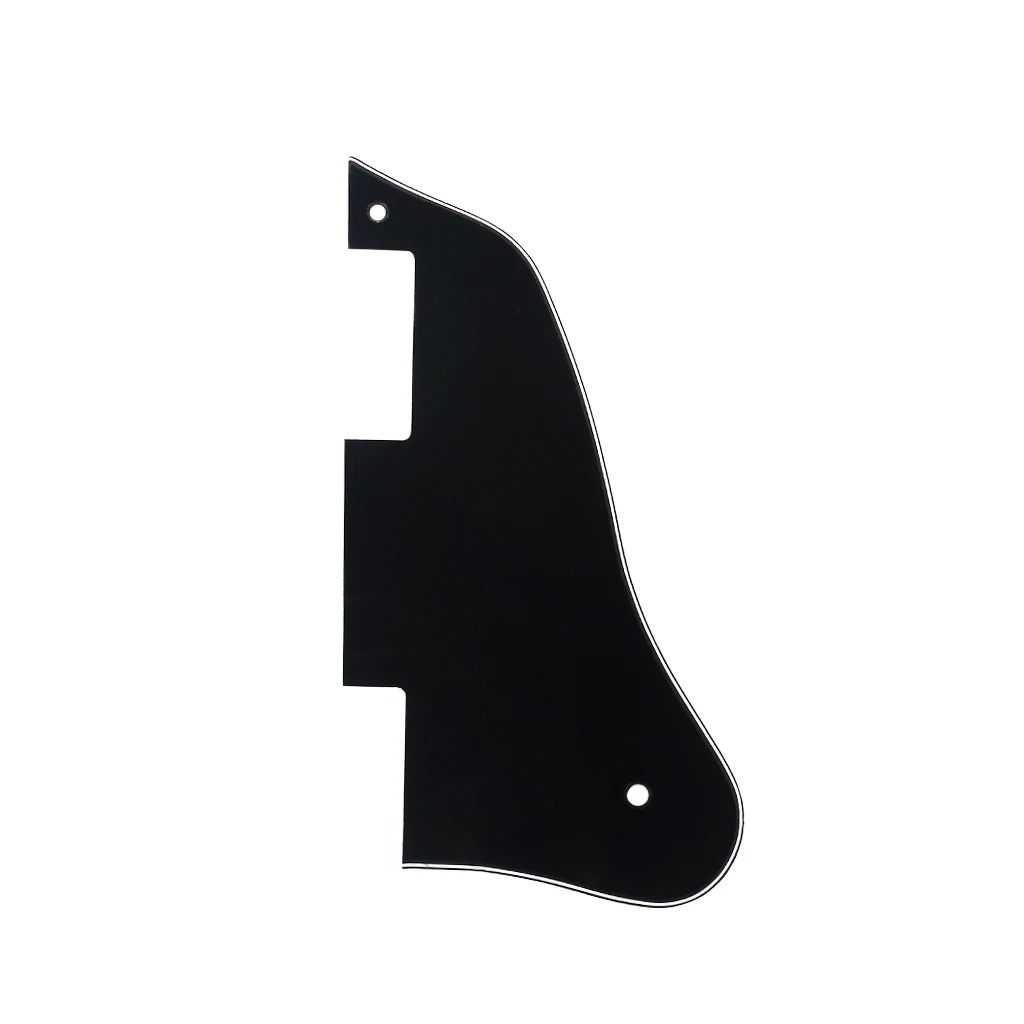 Durable 3-ply 2-hole Pickguard Scratch Plate for   ES335 Guitar Replacement Parts Black