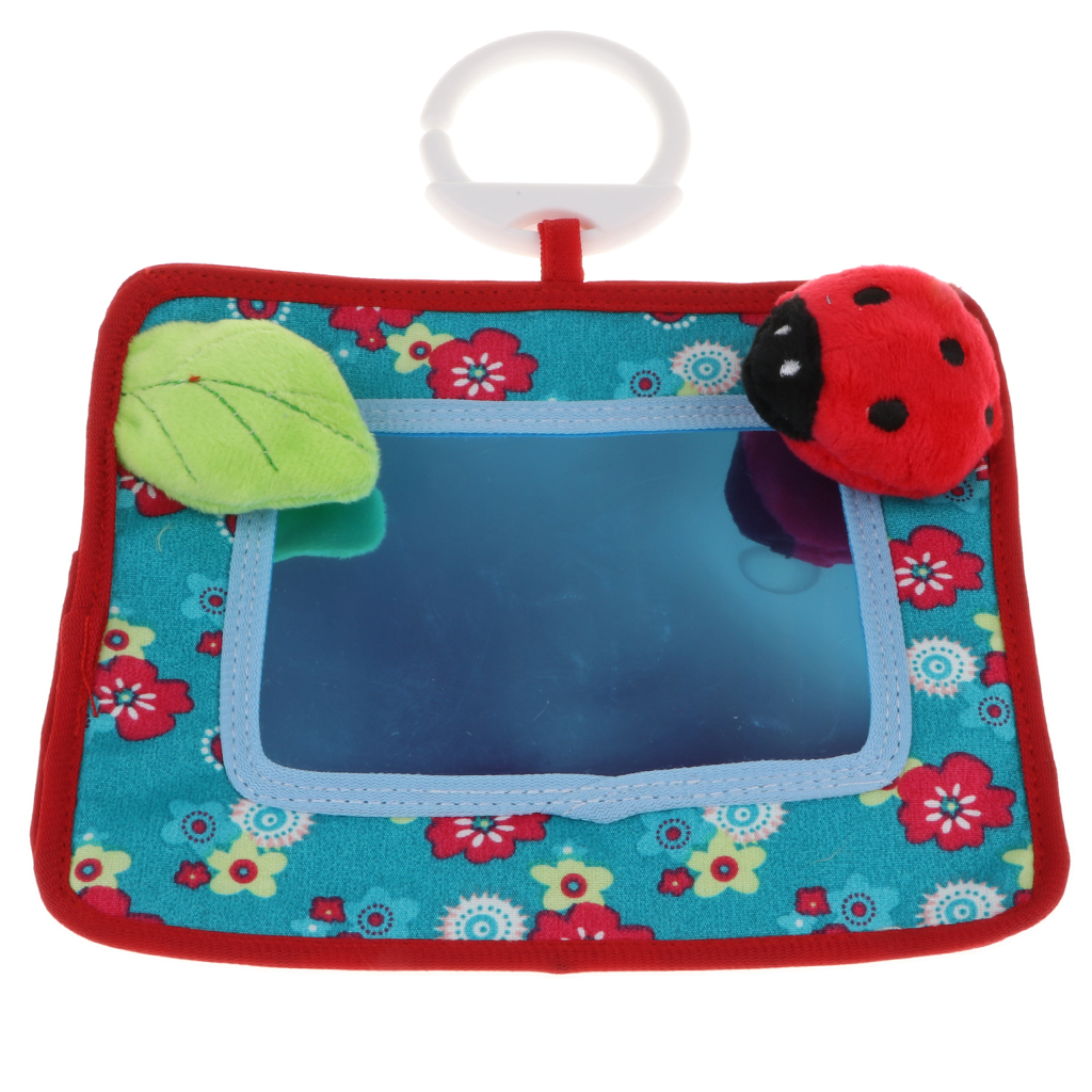 Baby Plush Crib And Floor Mirror Toy Kids Toddler Activity Educational Toys