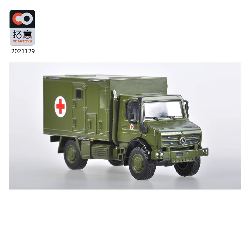 X CAR TOY 1/64 Unimog Fire Rescue Type alloy cartoy Finished Product #119 