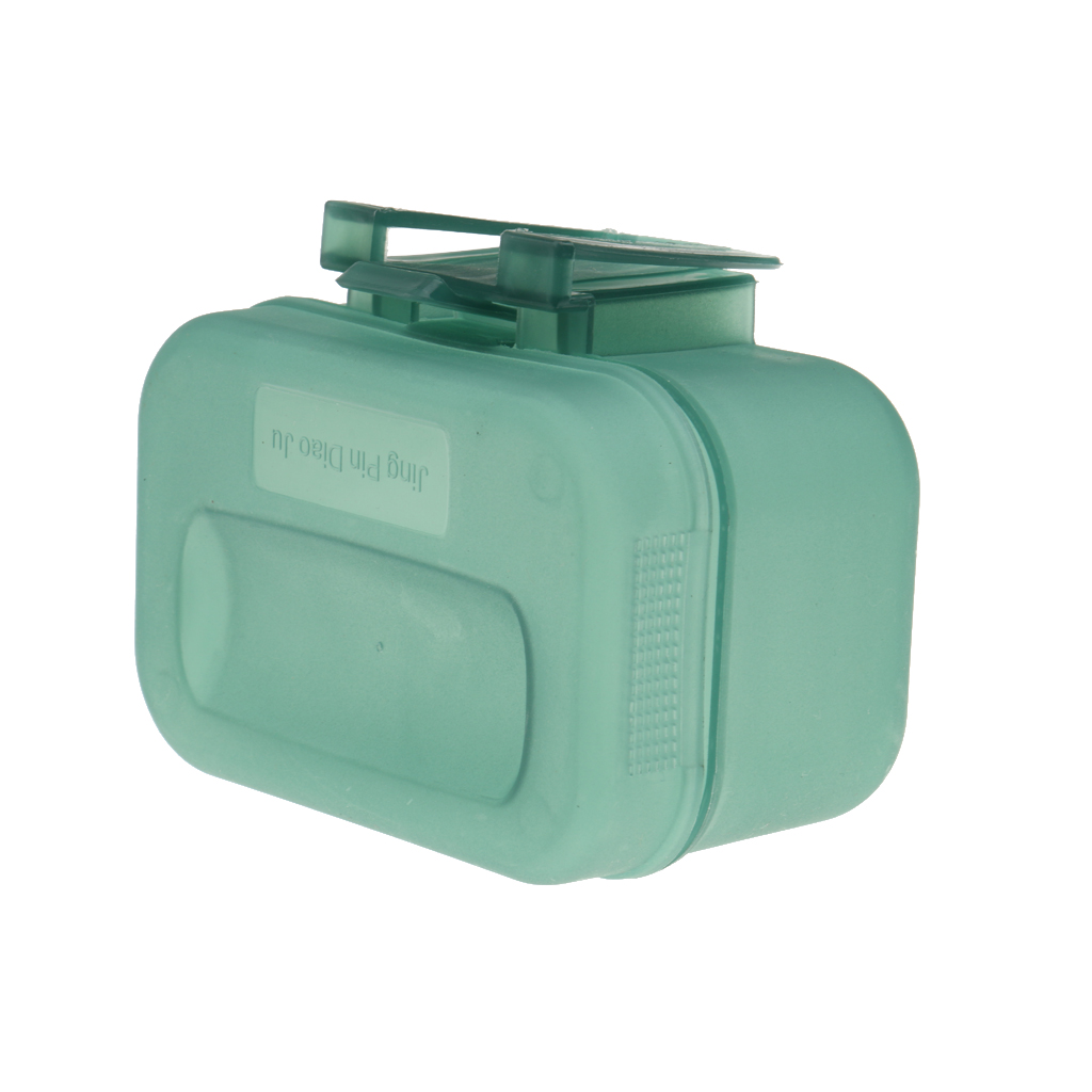 Earthworms Live Baits Plastic Storage Carrying Bag Clip on Fishing Tackle Box