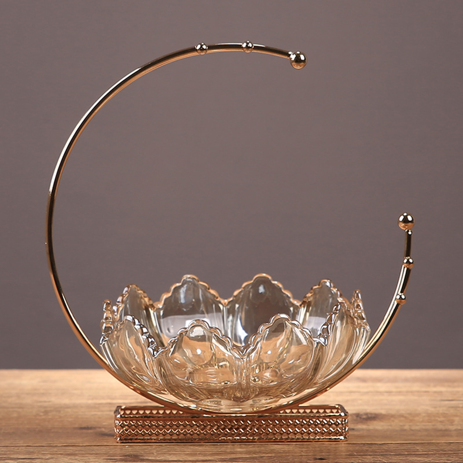 Fruit Plate Fashion Glass Fruit Plate Modern Creative Living Room Office Party Fruit Tray Bowl Stand