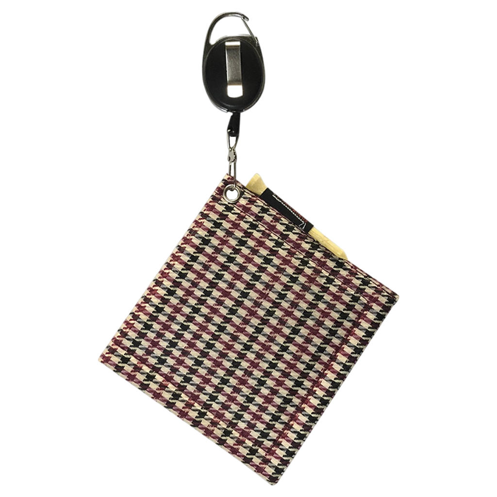 Polyester Golf Ball Cleaning Towel Cleaner with Retractable Keychain Soft Hand Towel for Yoga Sport Family Golf Club Maintenance