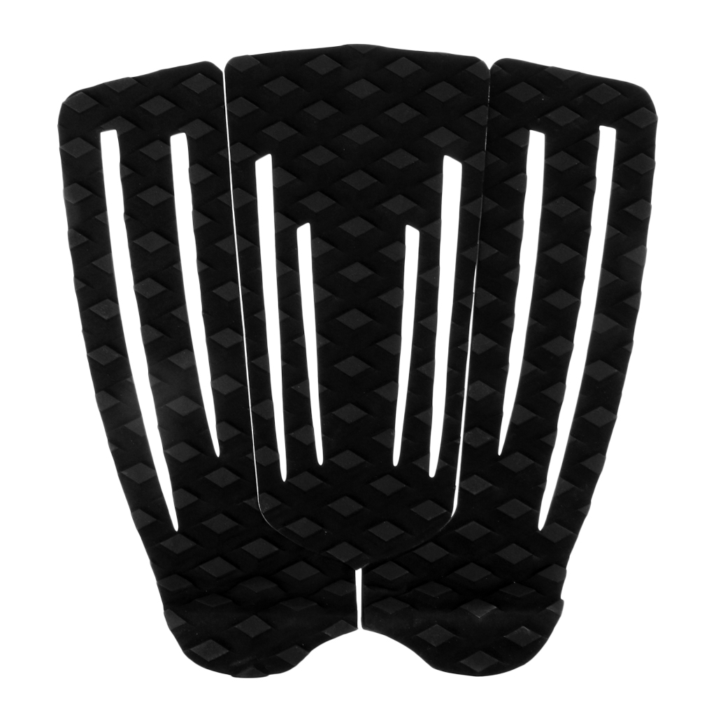 MagiDeal 3 Pieces Non-Skid Surfboard Traction Pad Skimboard Tail Pad for Paddleboard Longboard Paddleboard Shortboard Mat Gear