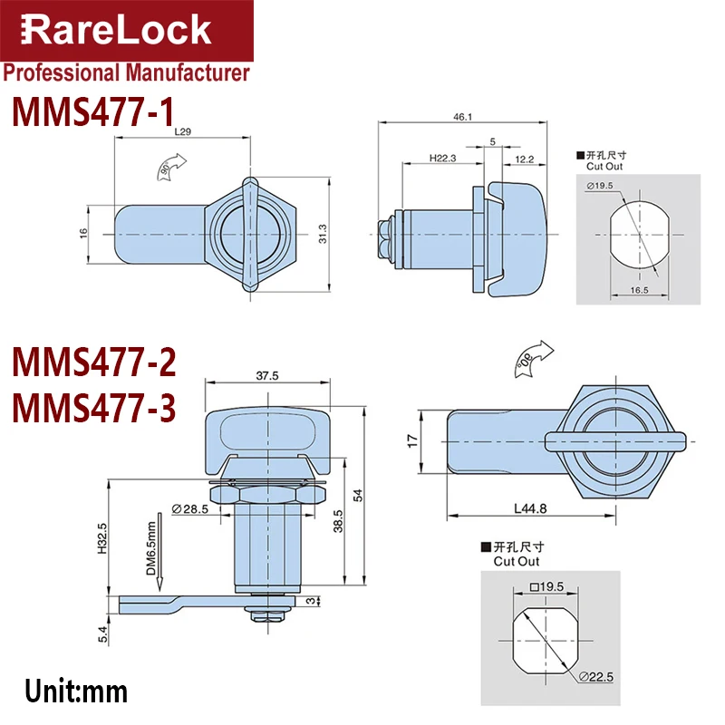 JUN-STORE CMM-Y Keyless Handle Cabinet Cam Lock for Box Cupboard Locker Yacht Car Bathroom Window Hardware DIY MMS477