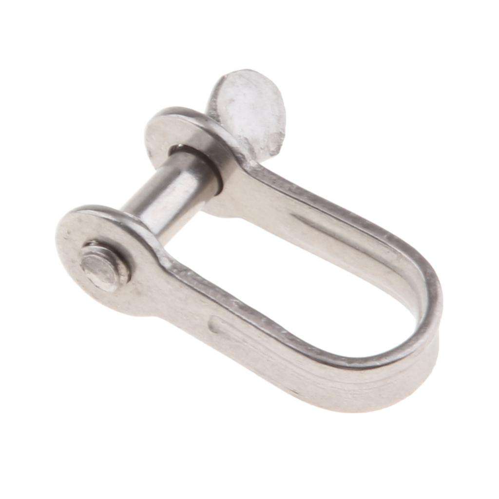 Boat Anchor Shackle Instruments D Shackle with Screw Pin 304 Marine Grade Stainless Steel
