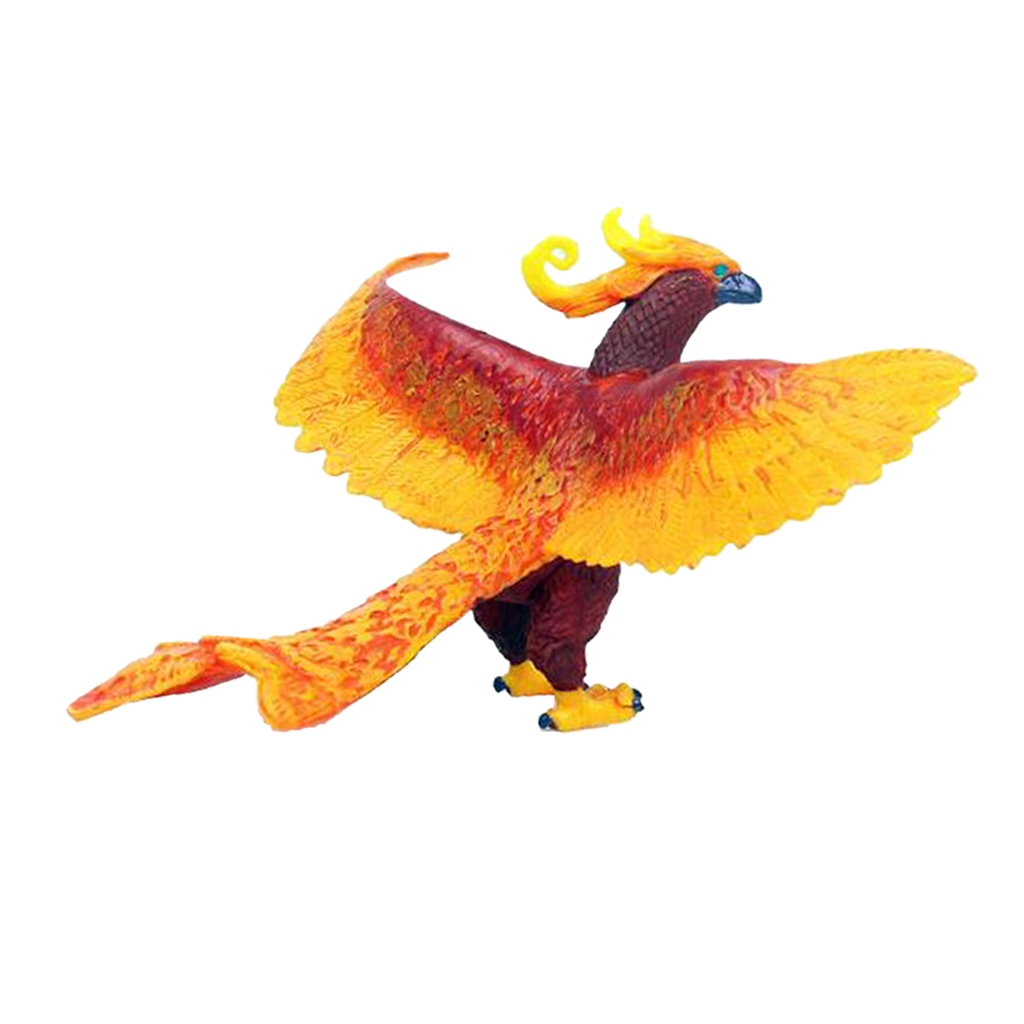 Simulation Bird Animal Action Models Figurines Toys Flying Phoenix Desktop