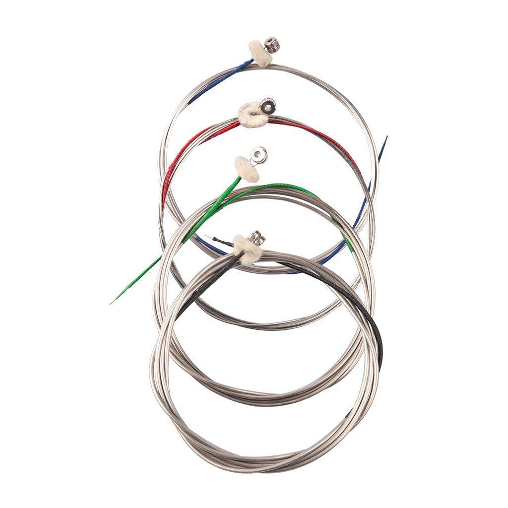 Lots 4 Upright 4/4 Double Bass Strings Instrument Parts Full Kit 10x10x1cm