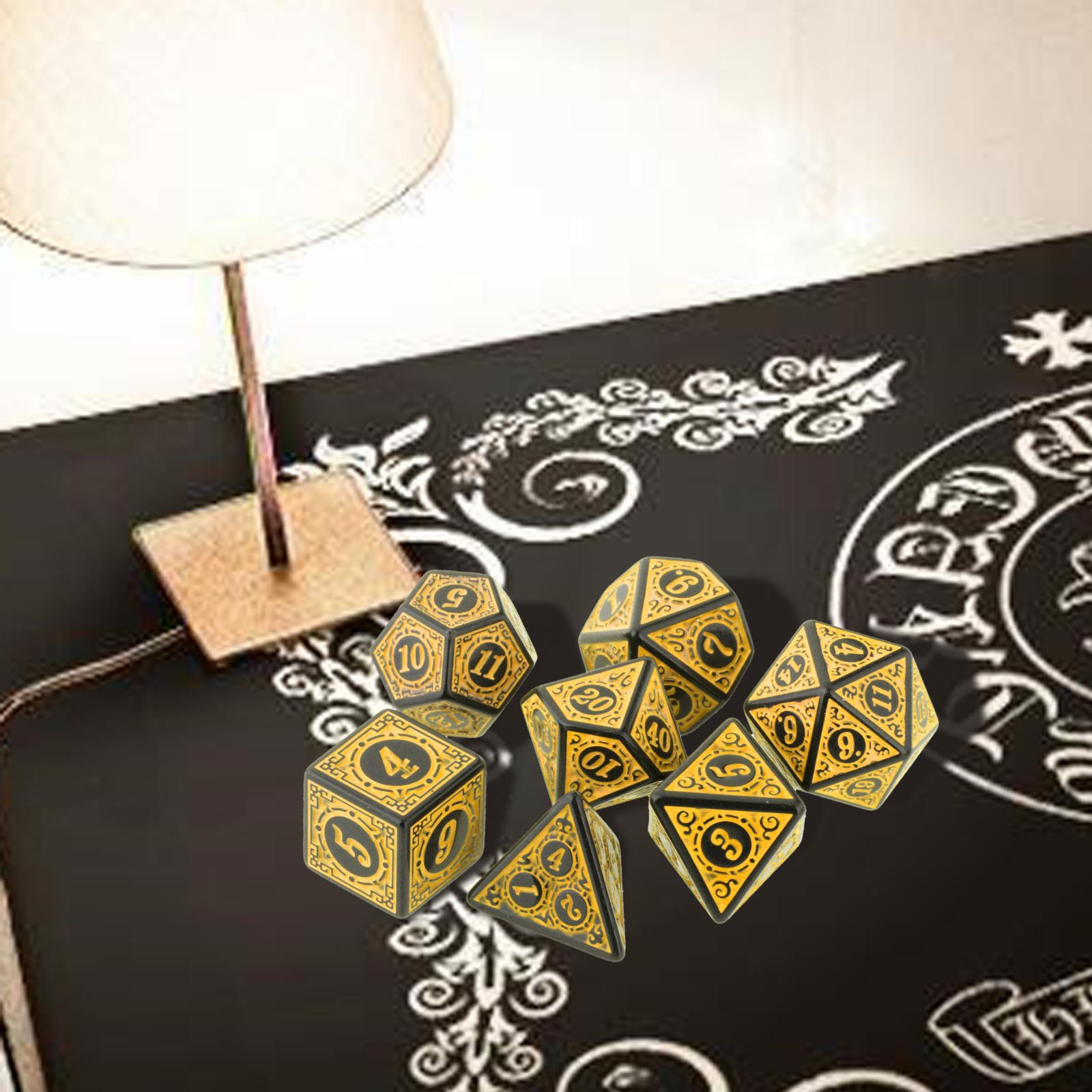 7 Pieces DND Dice Set Polyhedral Dice for Role-Playing Board Game MTG RPG