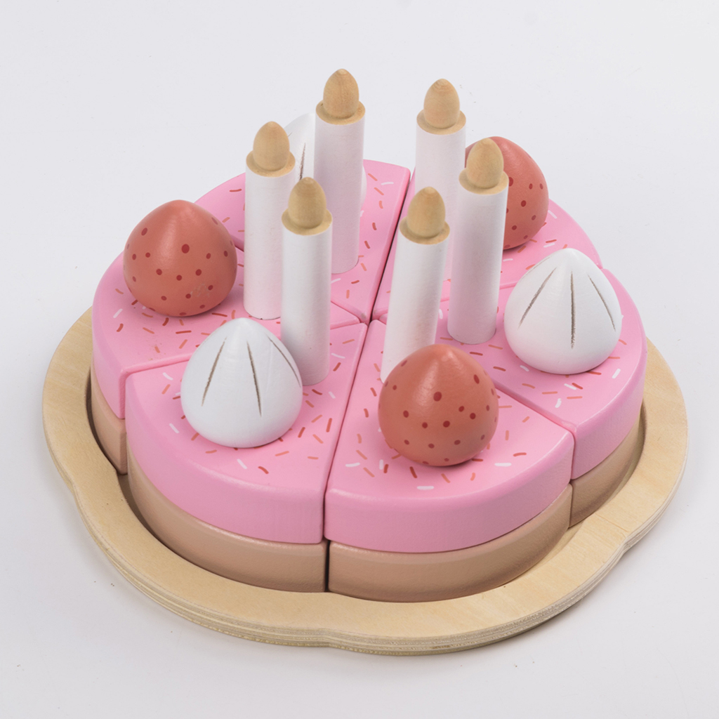 25pcs Kitchen Toys Cake Food DIY Pretend Play Fruit Cutting Birthday Toys for Children Wood Educational Baby kids Gift