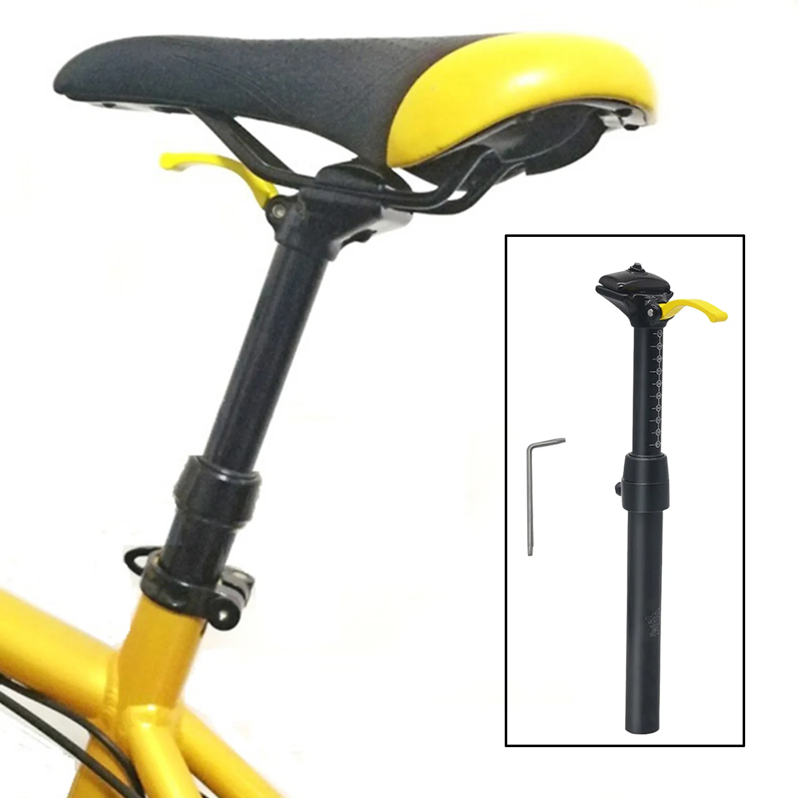 Ultralight Bike Adjustable Seatpost MTB Bicycle Seat Post Cycle Repair