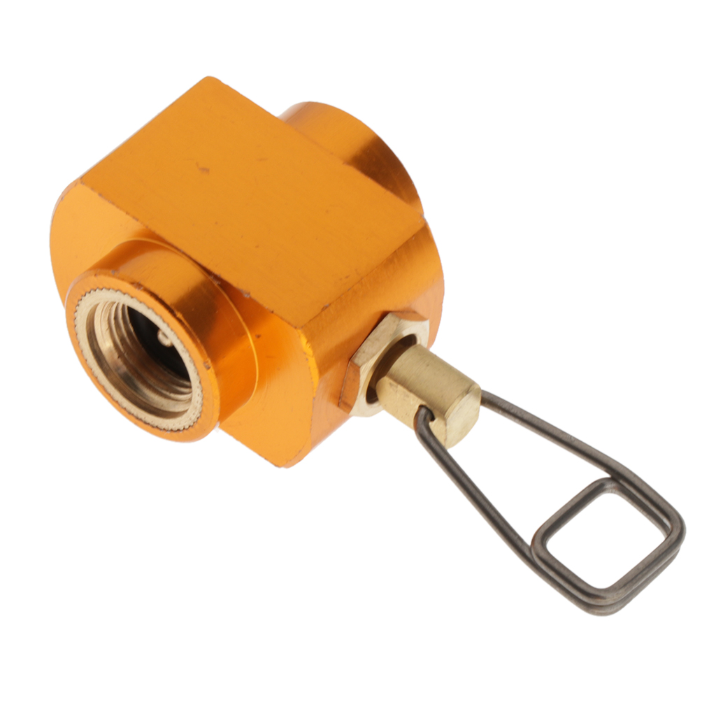 Camping Stove Adapter Propane Small Tank Valve Outdoor Cylinder Canister Adapter for Camping Hiking Backpacking Fishing Stoves