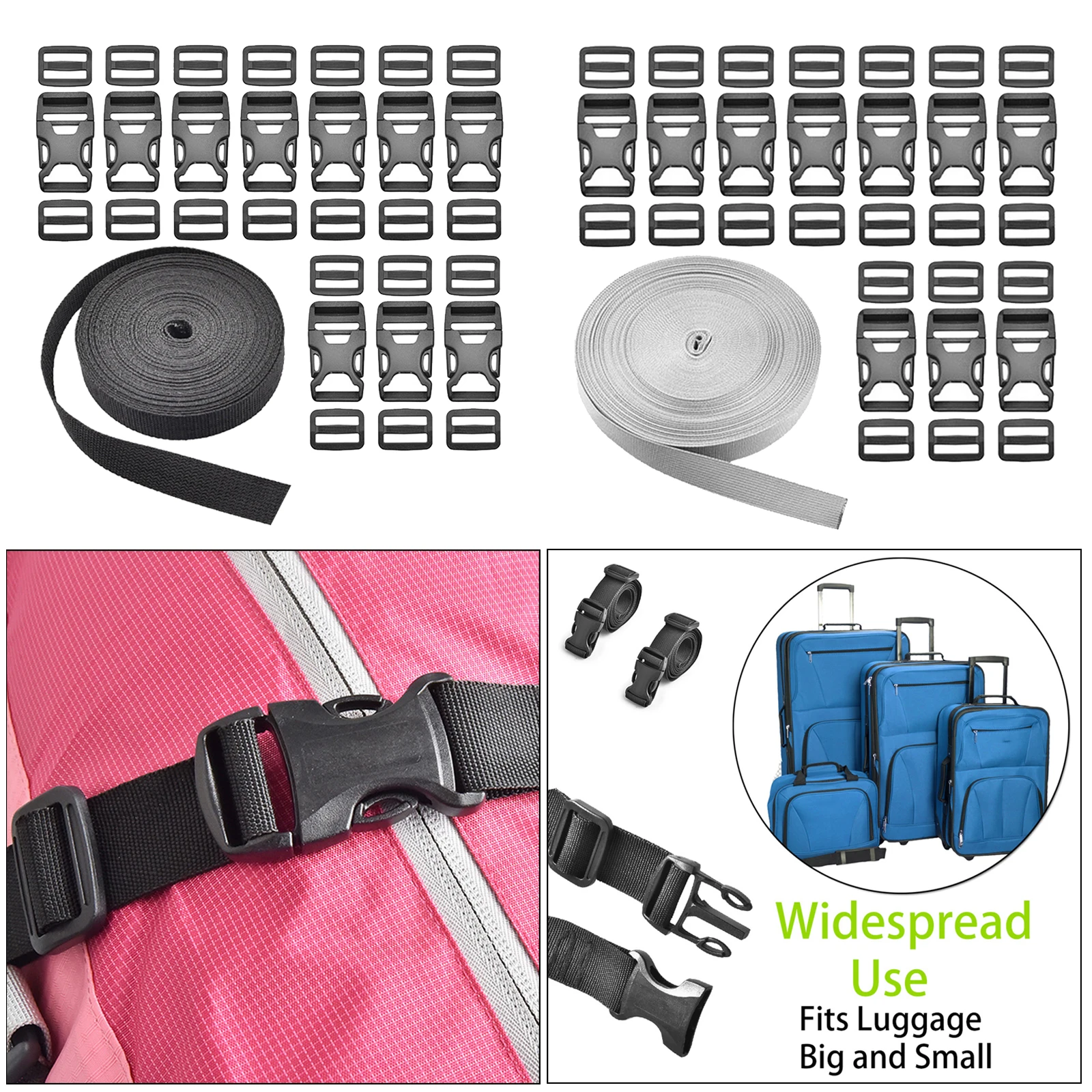 Details about   2 Pcs Luggage Tie Down Strap Belt Baggage Fixed Cargo Truck Lashing Strap 