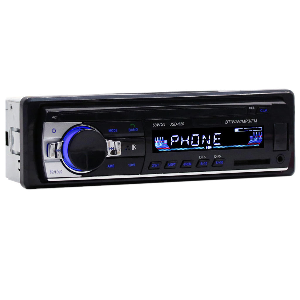 Bluetooth Car Stereo Audio  MP3 Player FM SD USB AUX In- JSD-520