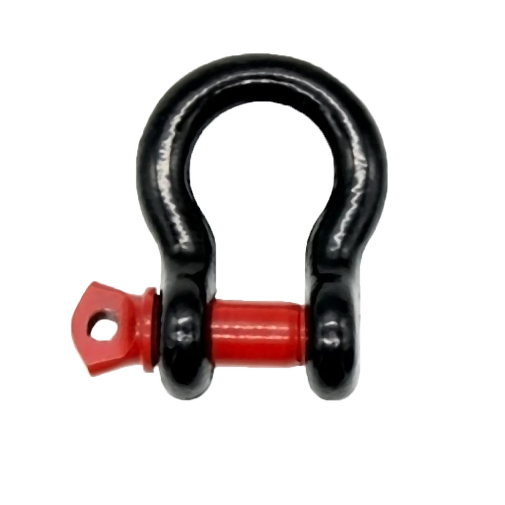 Car Tow Hook 2 Ton Univerial Car Tow Trailer Hook D-Rings Bow Shackle Red Black For ATV Quad Auto Truck Trailer RV Camper Etc