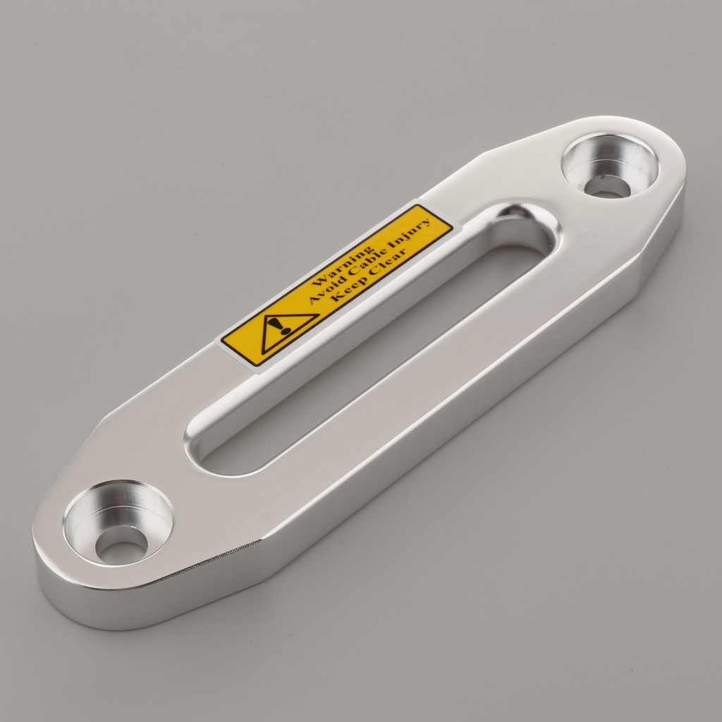 4500lbs Aluminum Alloy Hawse Fairlead for Synthetic Rope, 5.98inch Winch Fairlead (Silver)