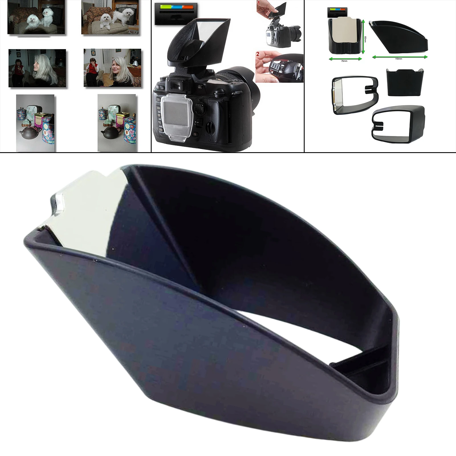 Mirror Flash Diffuser Reflector Soften Harsh Flashes for III/II 70D 100D 60D Photographers Travellers