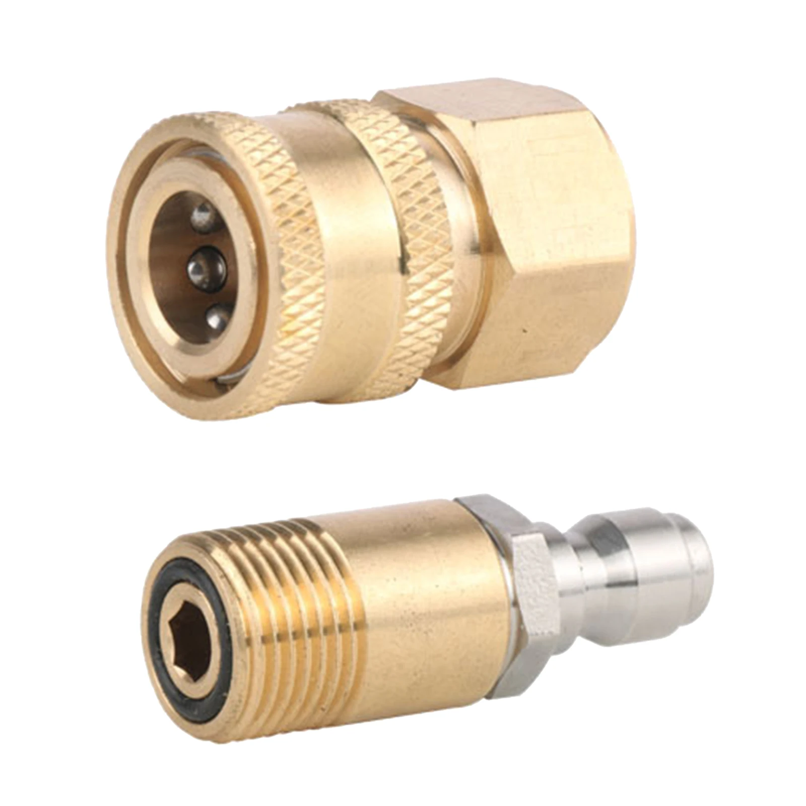 Pressure Washer Twist Connect Adapter Connector 22mm Male X 1/4'' Female New 
