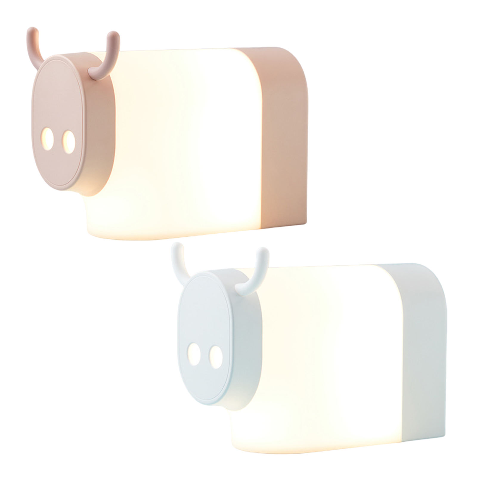 Bedside Lamp LED Animal USB Charging Dimmable Cow Night Light Lamp for Nursery Bed Kids Children Baby Table Desk Lamp Birthday