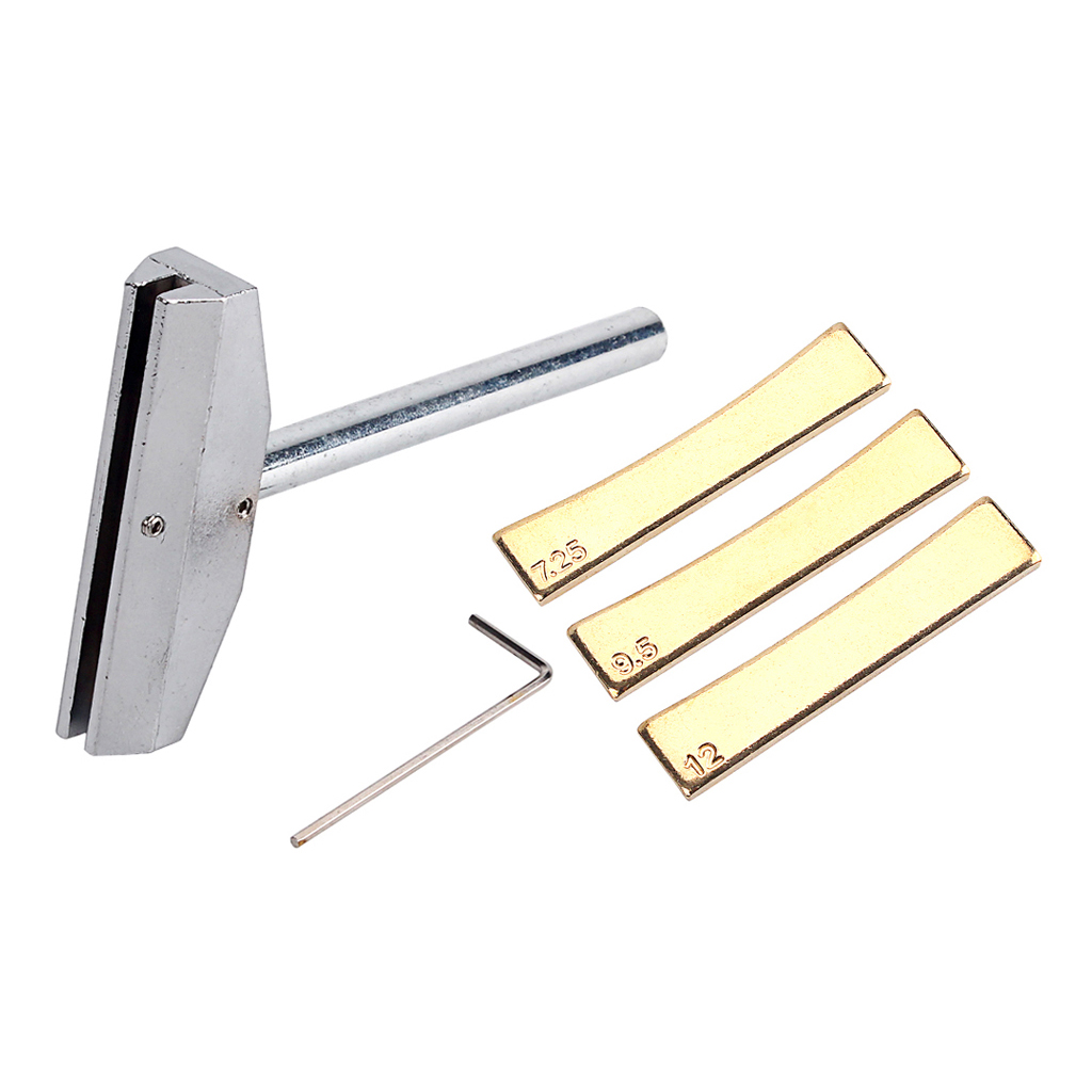 Durable Electric Guitar/Bass Fret Press Caul Insert with Pressing Tool & Wrench