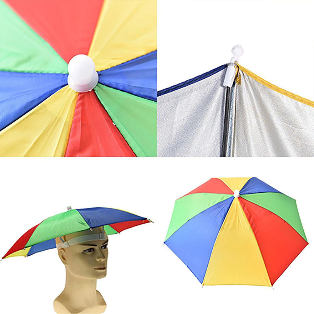 Portable Rain Umbrella Hat Foldable 