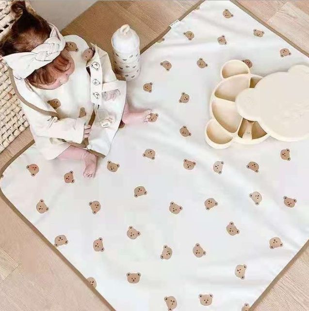 Set 4 Teli Cambio Pannolino Impermeabili 50x70cm - Per Lettino, Passeggino E Viaggi