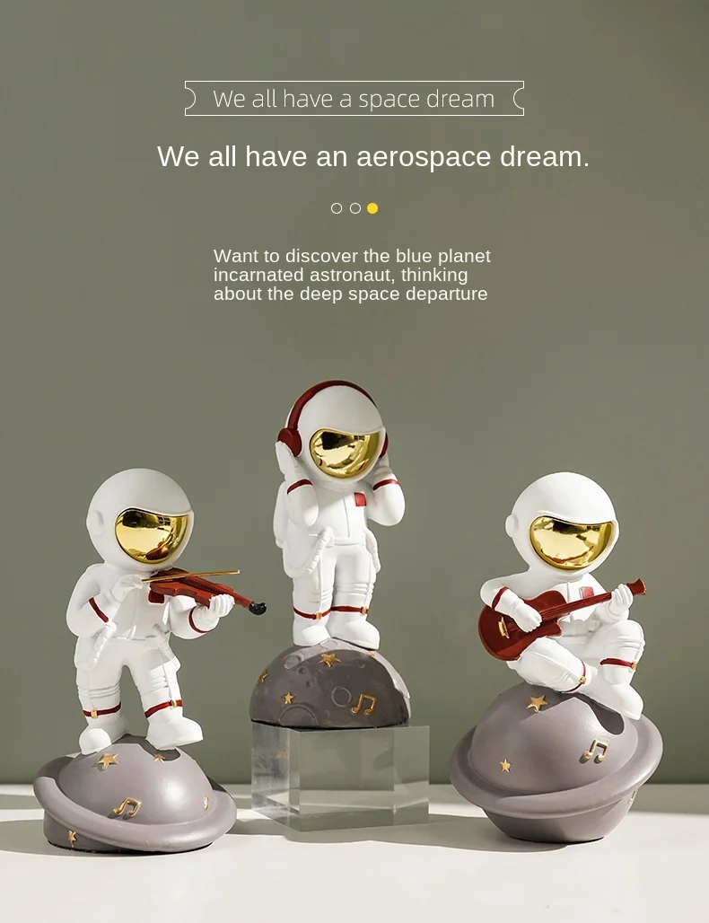Astronaut Musical Band Figurines - Ikorii