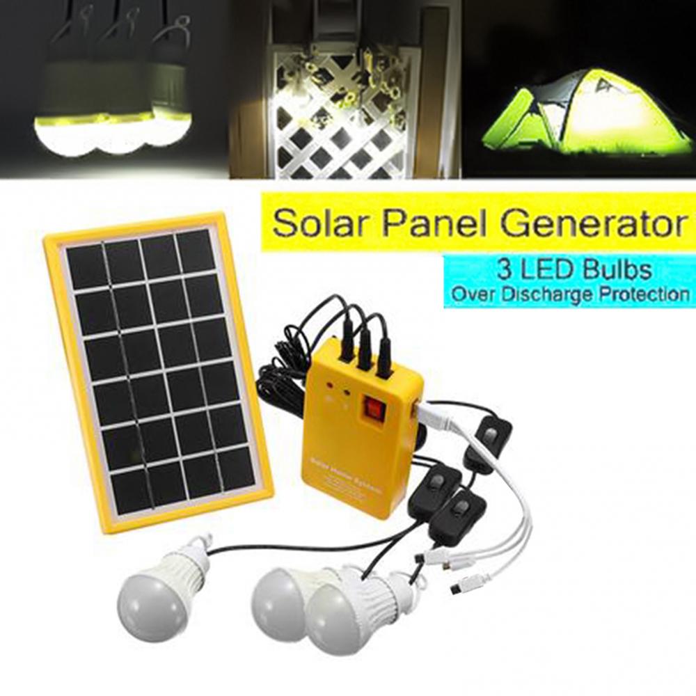 ao ar livre portátil painel solar gerador elétrico lâmpada led sistema de energia kit gerador elétrico lâmpada sistema de energia kit solas