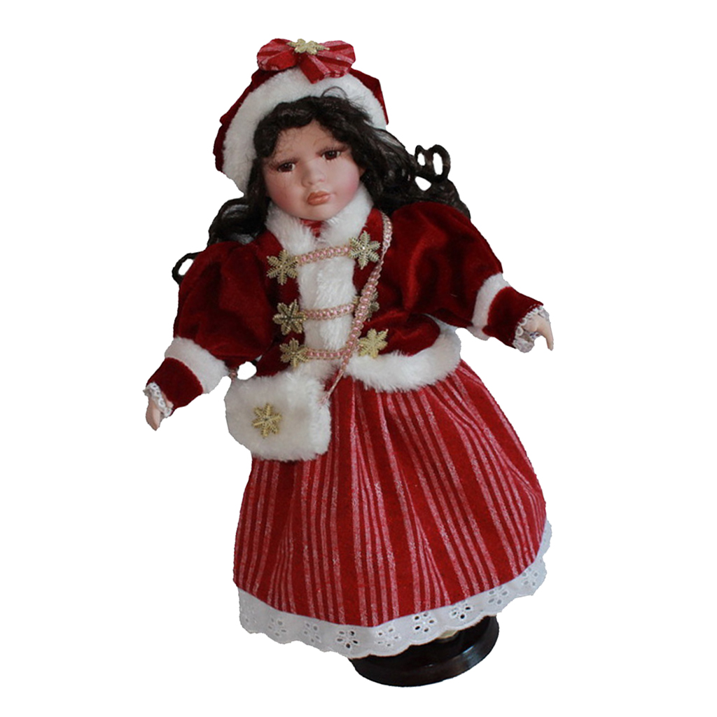 16'' Well Made Vintage Style Ceramic Doll Desktop Decor Collectibles Gifts
